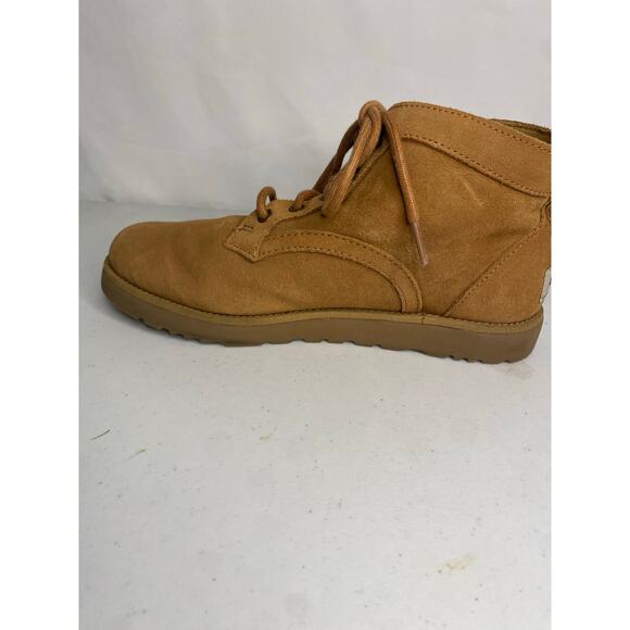 UGG Bethany Chestnut Lace Up Boot Womens Suede Sheepskin Fur Lined Size 7 - Picture 9 of 15